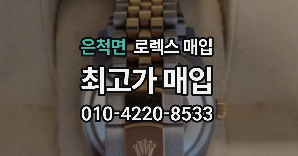 은척면 로렉스 매입