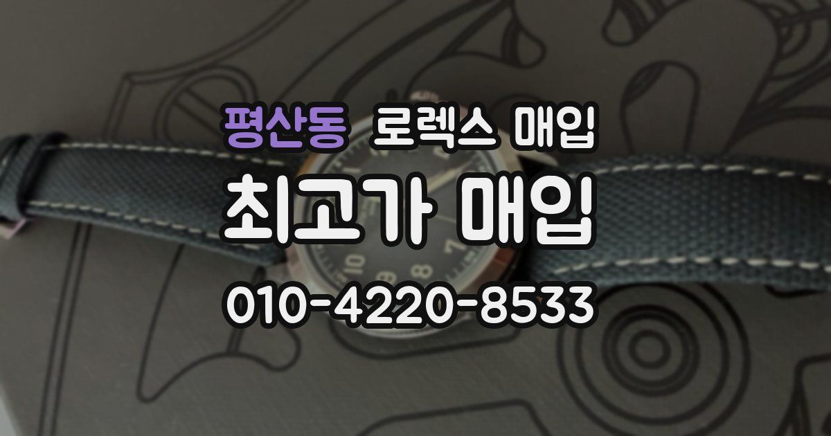 평산동 로렉스 매입