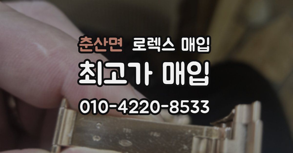 춘산면 로렉스 매입