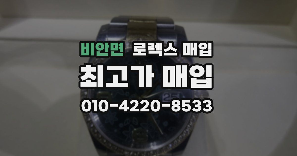 비안면 로렉스 매입