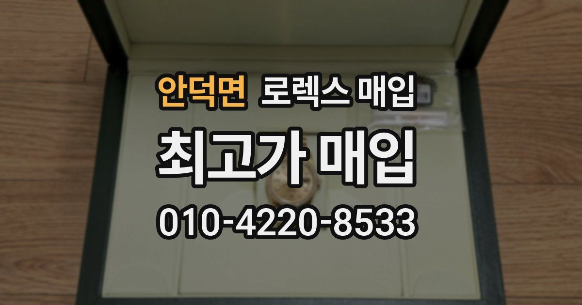 안덕면 로렉스 매입