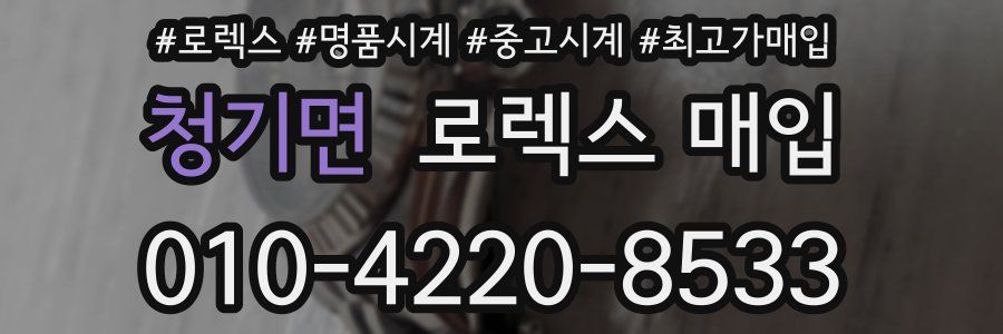 청기면 로렉스 매입