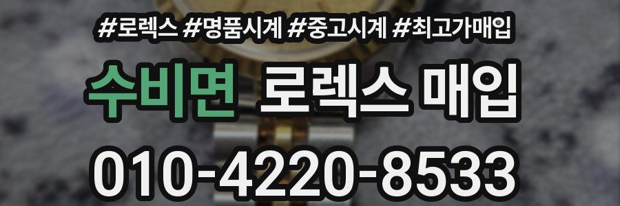 수비면 로렉스 매입