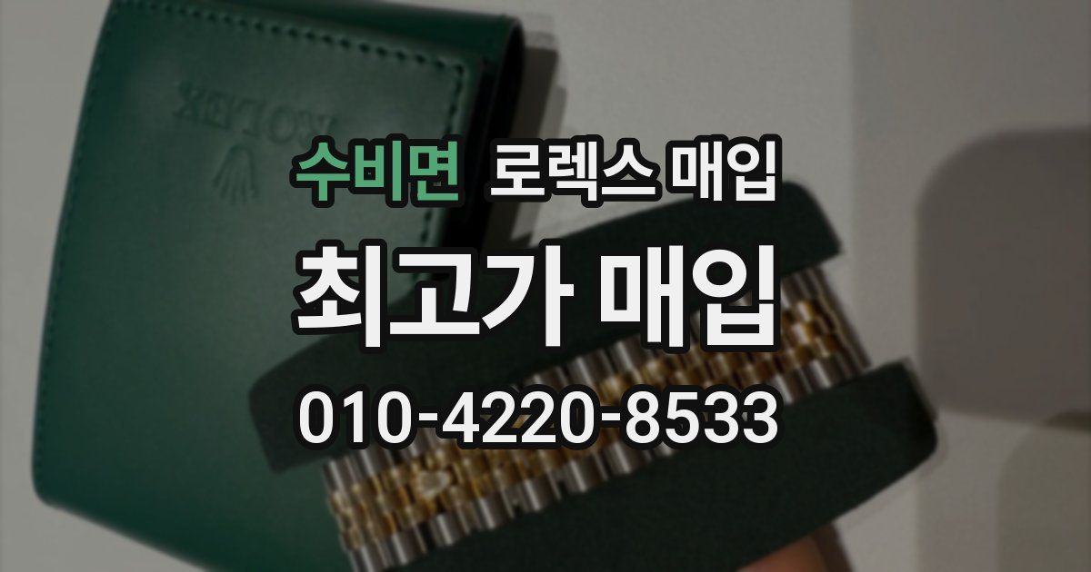 수비면 로렉스 매입