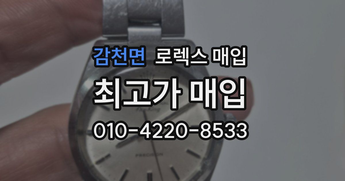 감천면 로렉스 매입