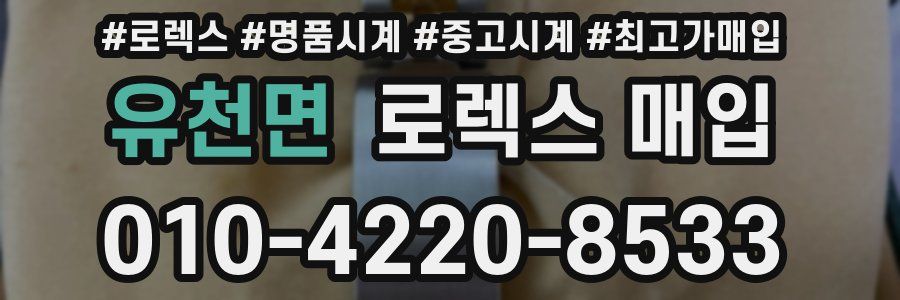 유천면 로렉스 매입