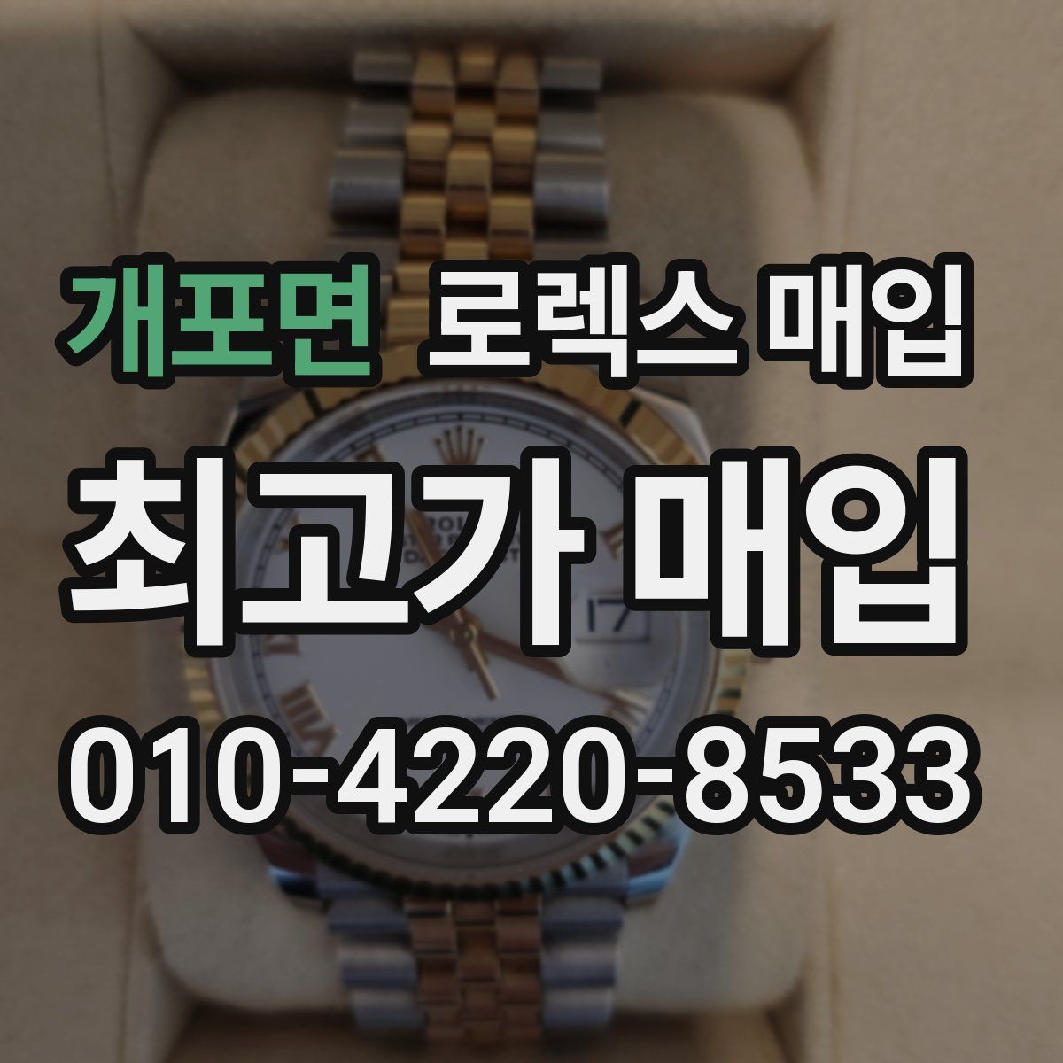 개포면 로렉스 매입