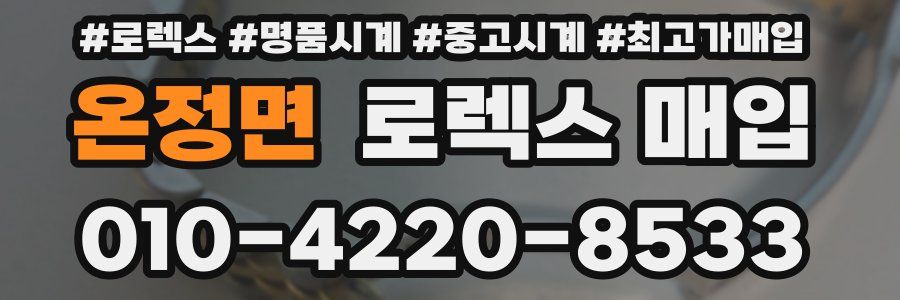 온정면 로렉스 매입