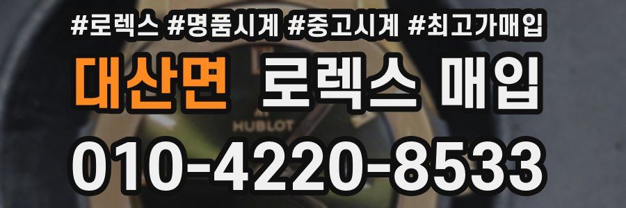 대산면 로렉스 매입