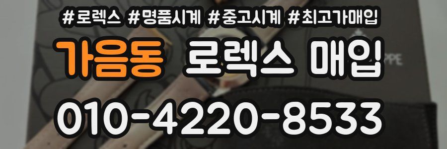 가음동 로렉스 매입