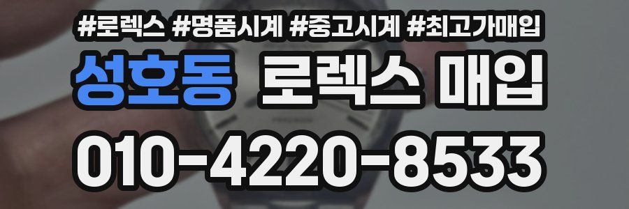 성호동 로렉스 매입