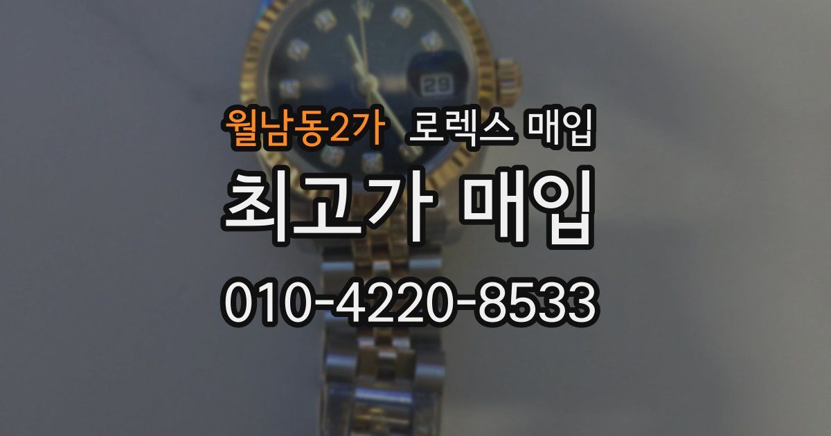월남동2가 로렉스 매입