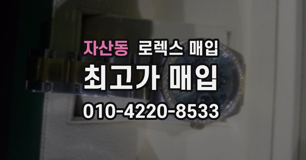 자산동 로렉스 매입