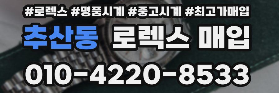 추산동 로렉스 매입