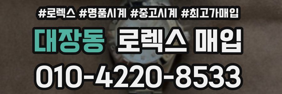 대장동 로렉스 매입
