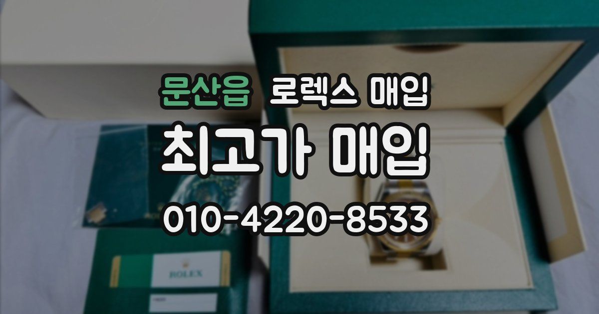 문산읍 로렉스 매입