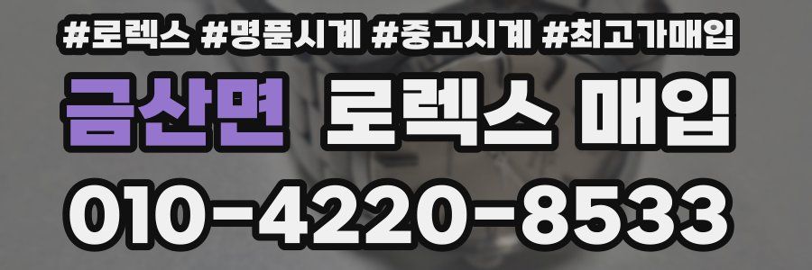 금산면 로렉스 매입