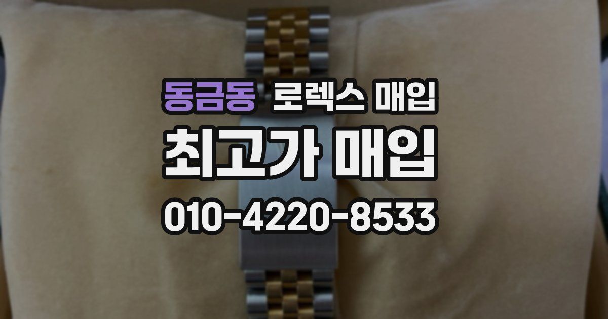 동금동 로렉스 매입