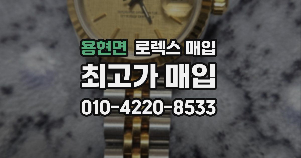 용현면 로렉스 매입