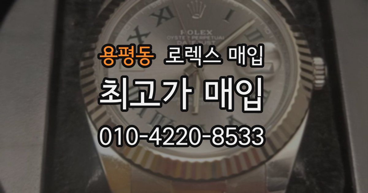 용평동 로렉스 매입