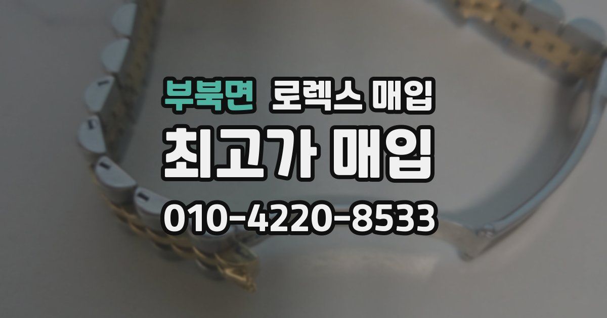 부북면 로렉스 매입
