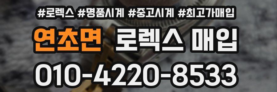 연초면 로렉스 매입