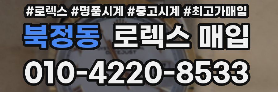 북정동 로렉스 매입