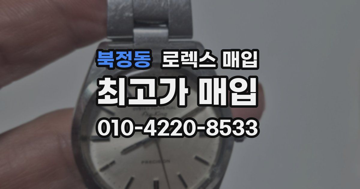 북정동 로렉스 매입