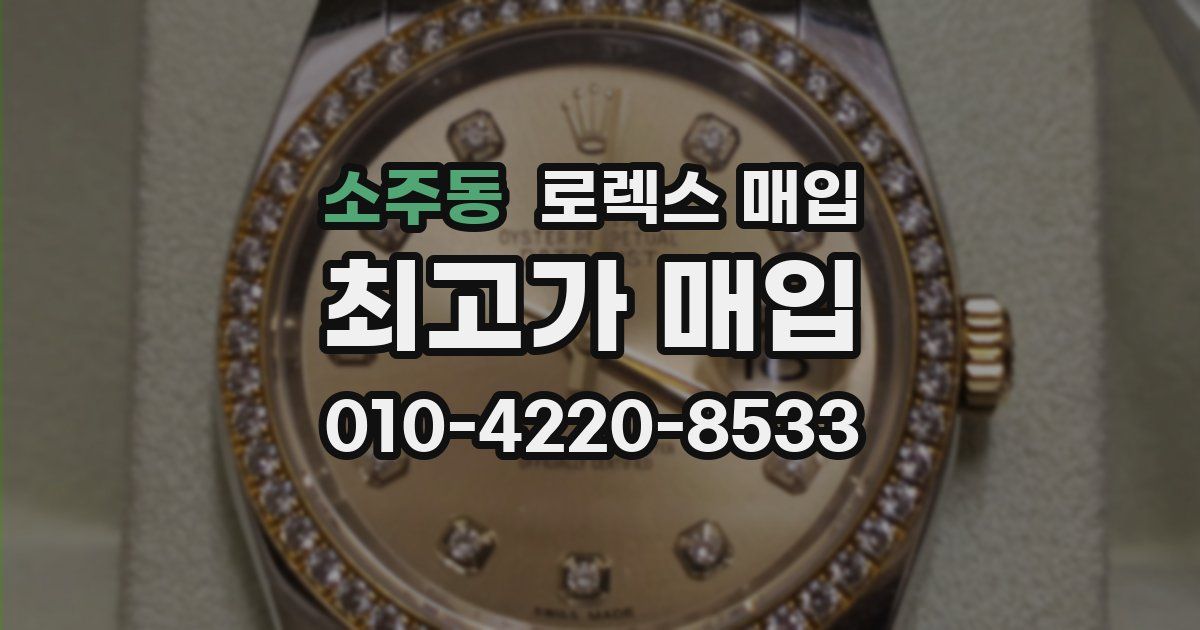 소주동 로렉스 매입