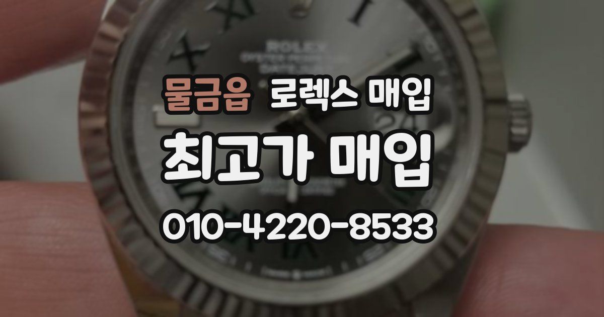 물금읍 로렉스 매입