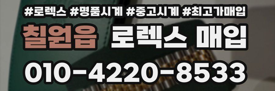 칠원읍 로렉스 매입