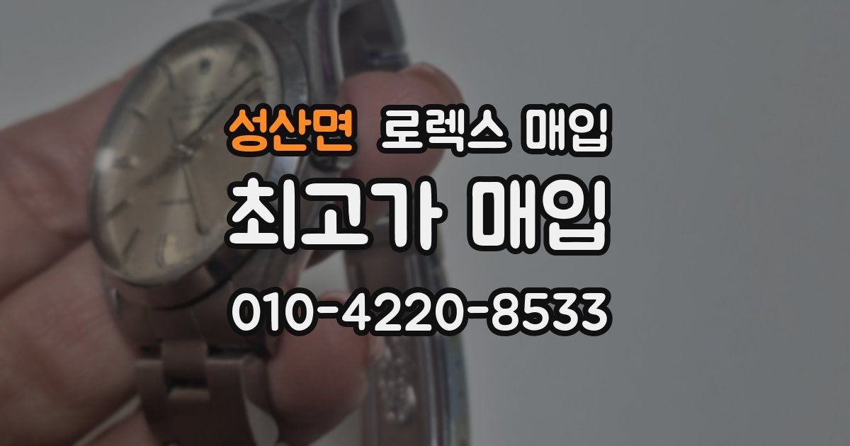 성산면 로렉스 매입