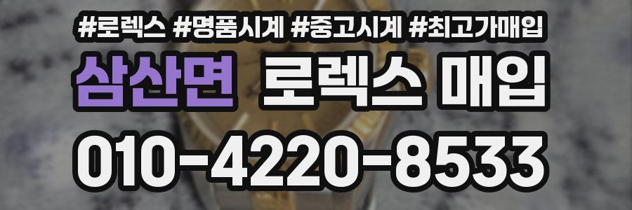 삼산면 로렉스 매입