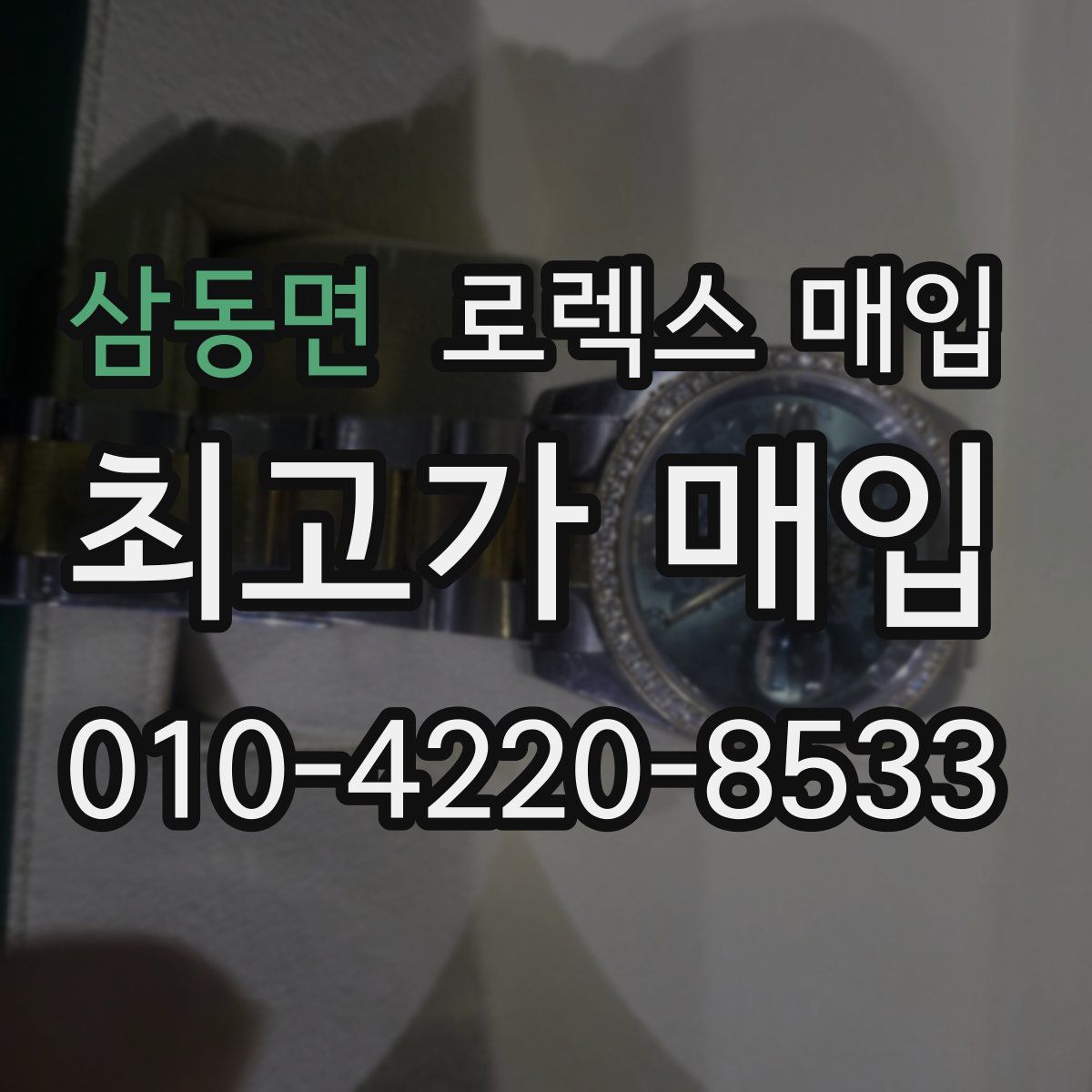 삼동면 로렉스 매입