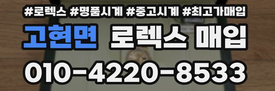 고현면 로렉스 매입