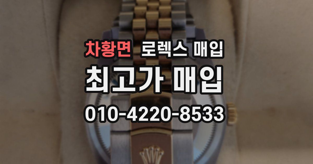 차황면 로렉스 매입