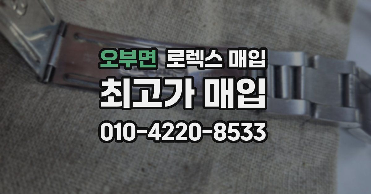 오부면 로렉스 매입