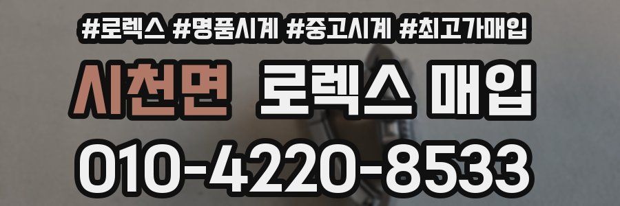 시천면 로렉스 매입