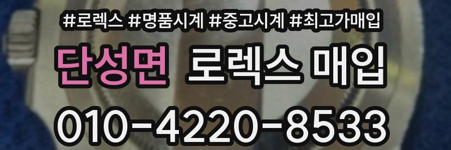 단성면 로렉스 매입