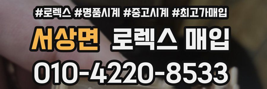 서상면 로렉스 매입