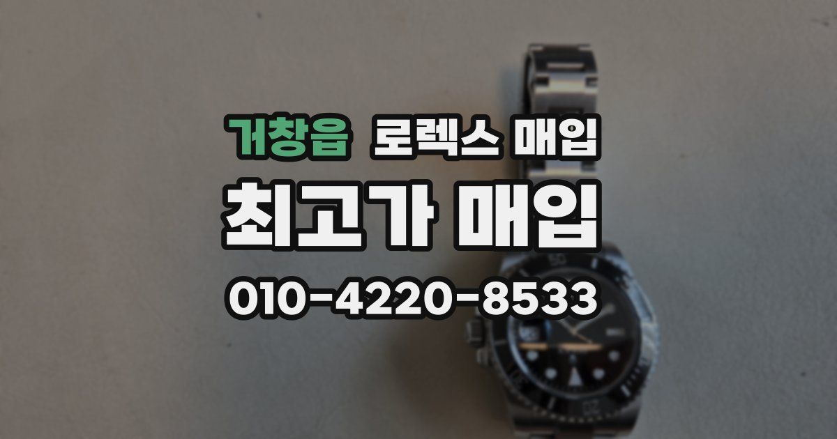거창읍 로렉스 매입
