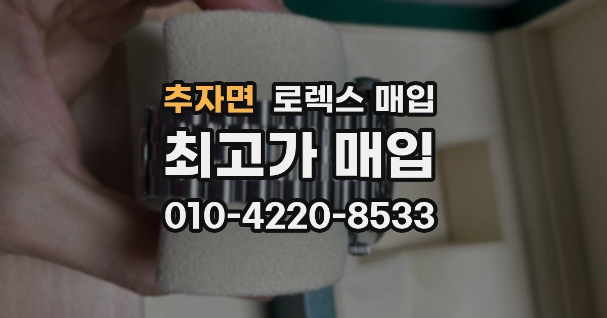 추자면 로렉스 매입