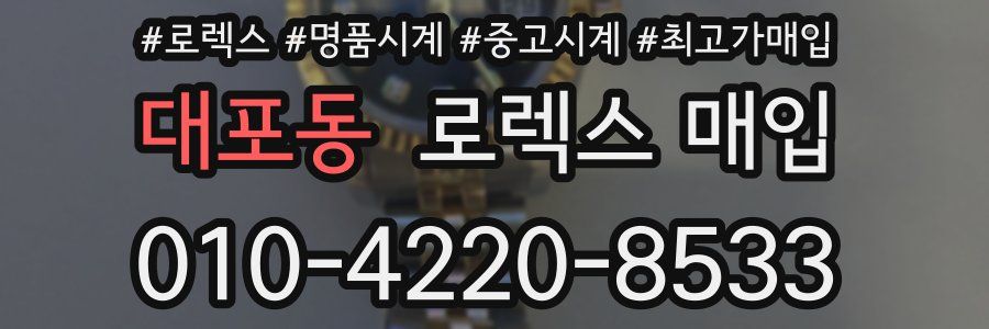 대포동 로렉스 매입