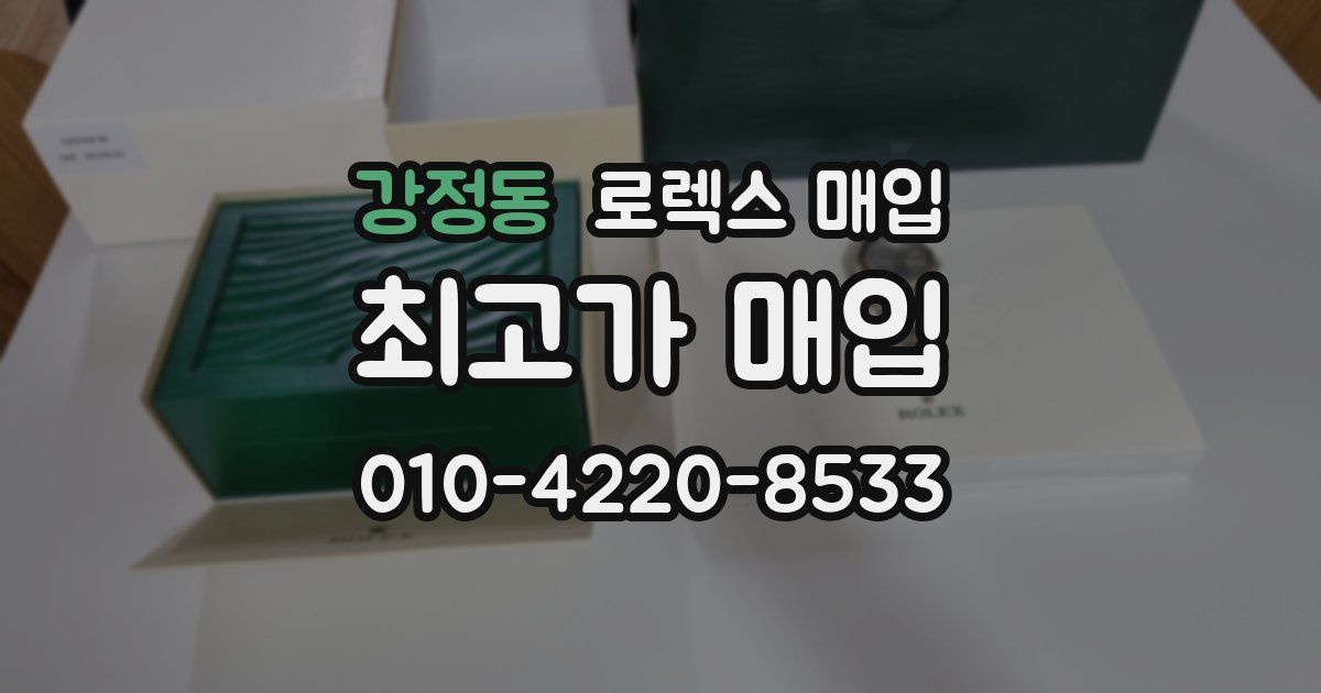 강정동 로렉스 매입