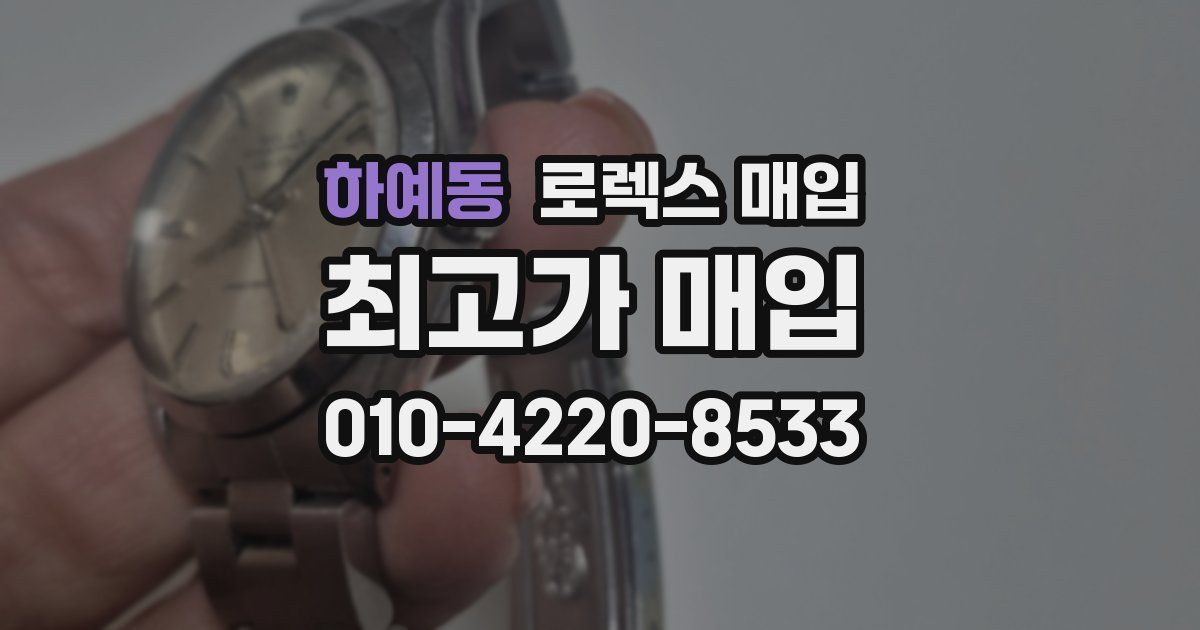 하예동 로렉스 매입