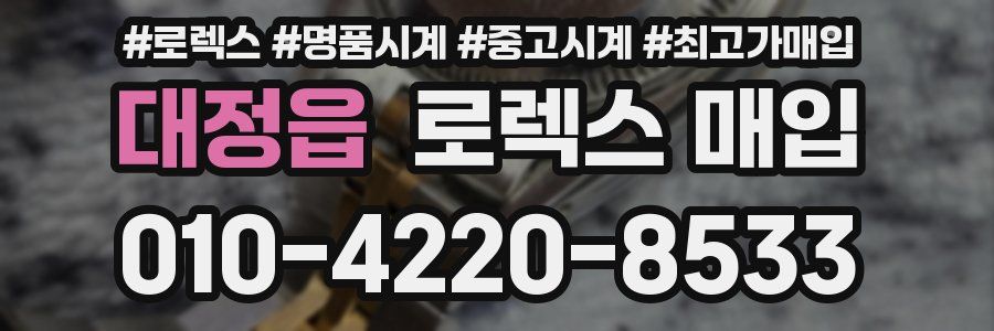 대정읍 로렉스 매입