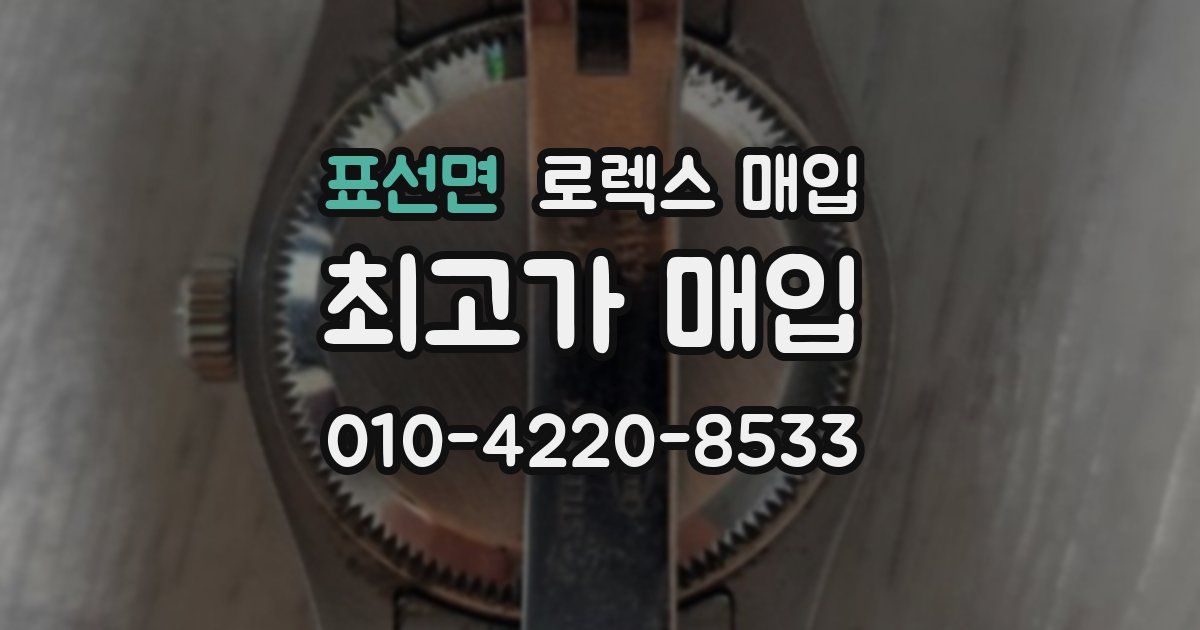 표선면 로렉스 매입