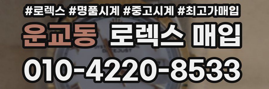 운교동 로렉스 매입