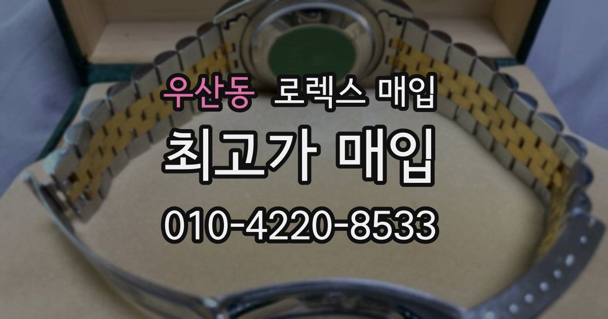 우산동 로렉스 매입