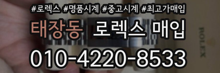 태장동 로렉스 매입